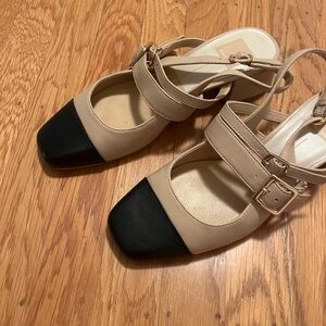 Dolce Vita Beige and Black Heels